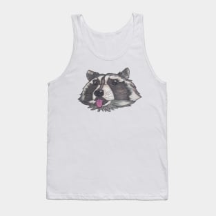 Silly Little Baby Racoon Tank Top